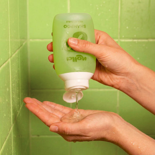 Flacon de shampoing rechargeable - Vert