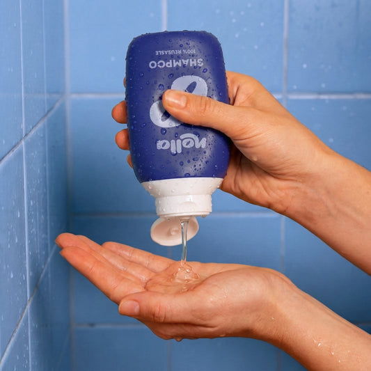 Flacon de shampoing rechargeable - Bleu foncé