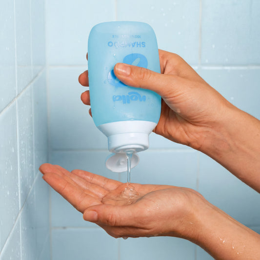 Flacon de shampoing rechargeable - Bleu clair
