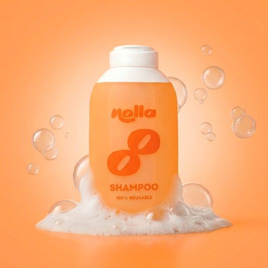 Flacon de shampoing rechargeable - Orange