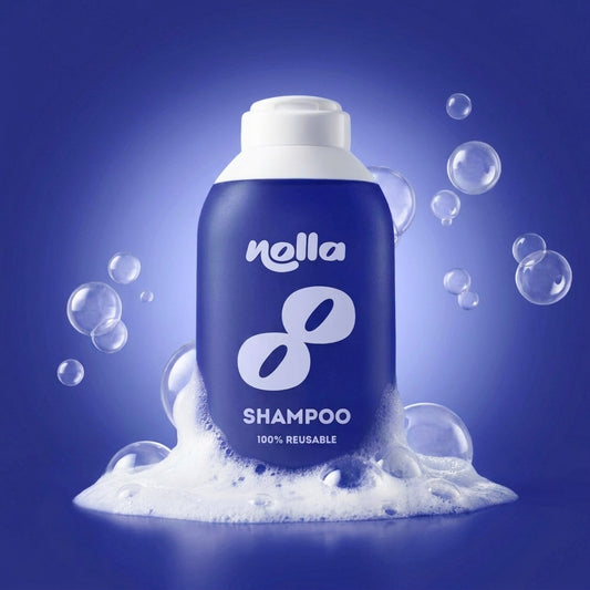 Flacon de shampoing rechargeable - Bleu foncé
