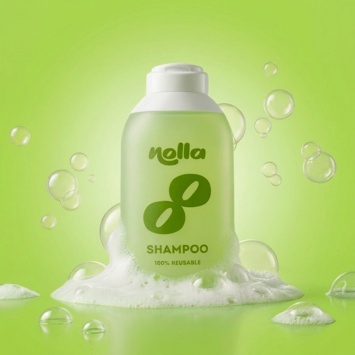 Flacon de shampoing rechargeable - Vert