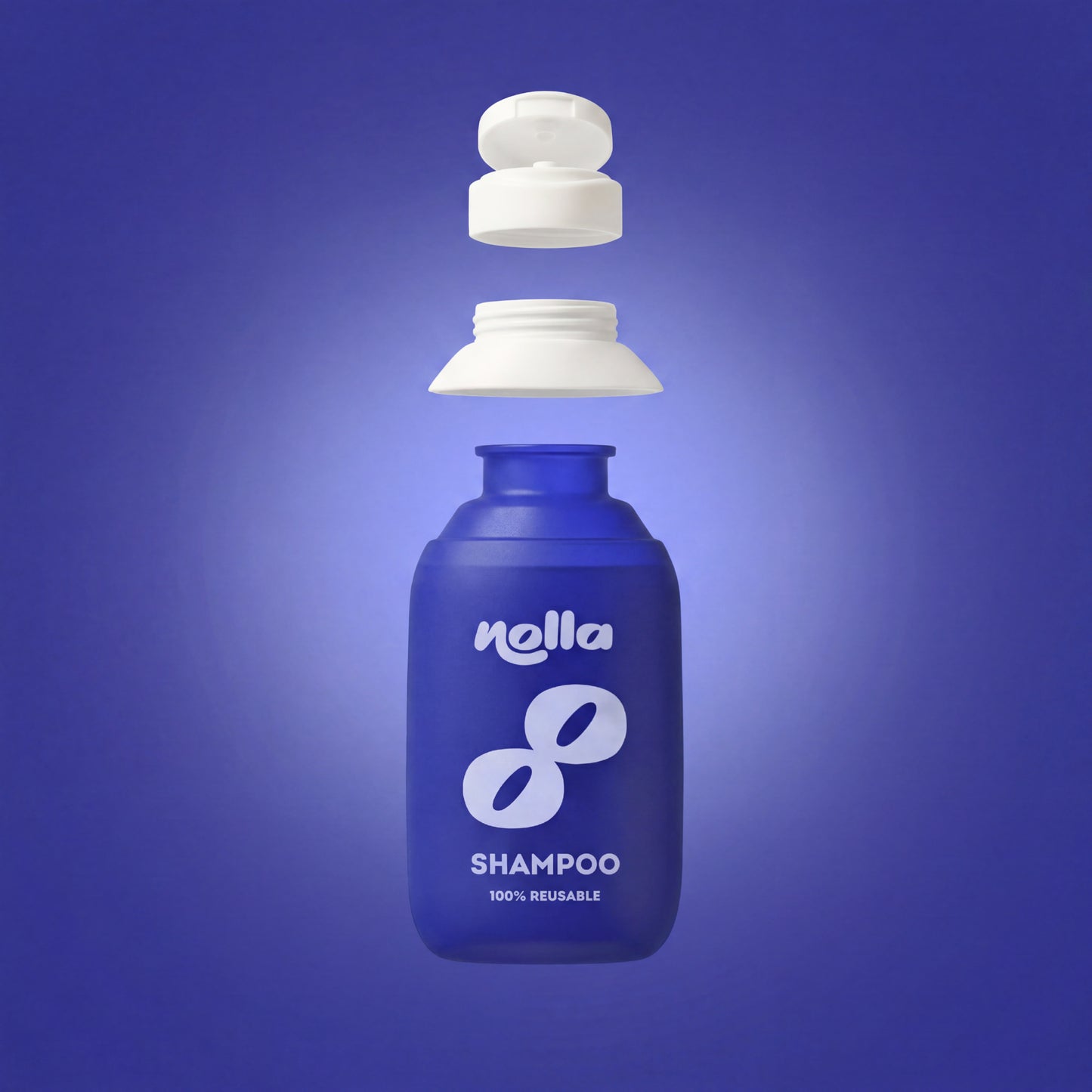 Refillable shampoo bottle - Dark blue