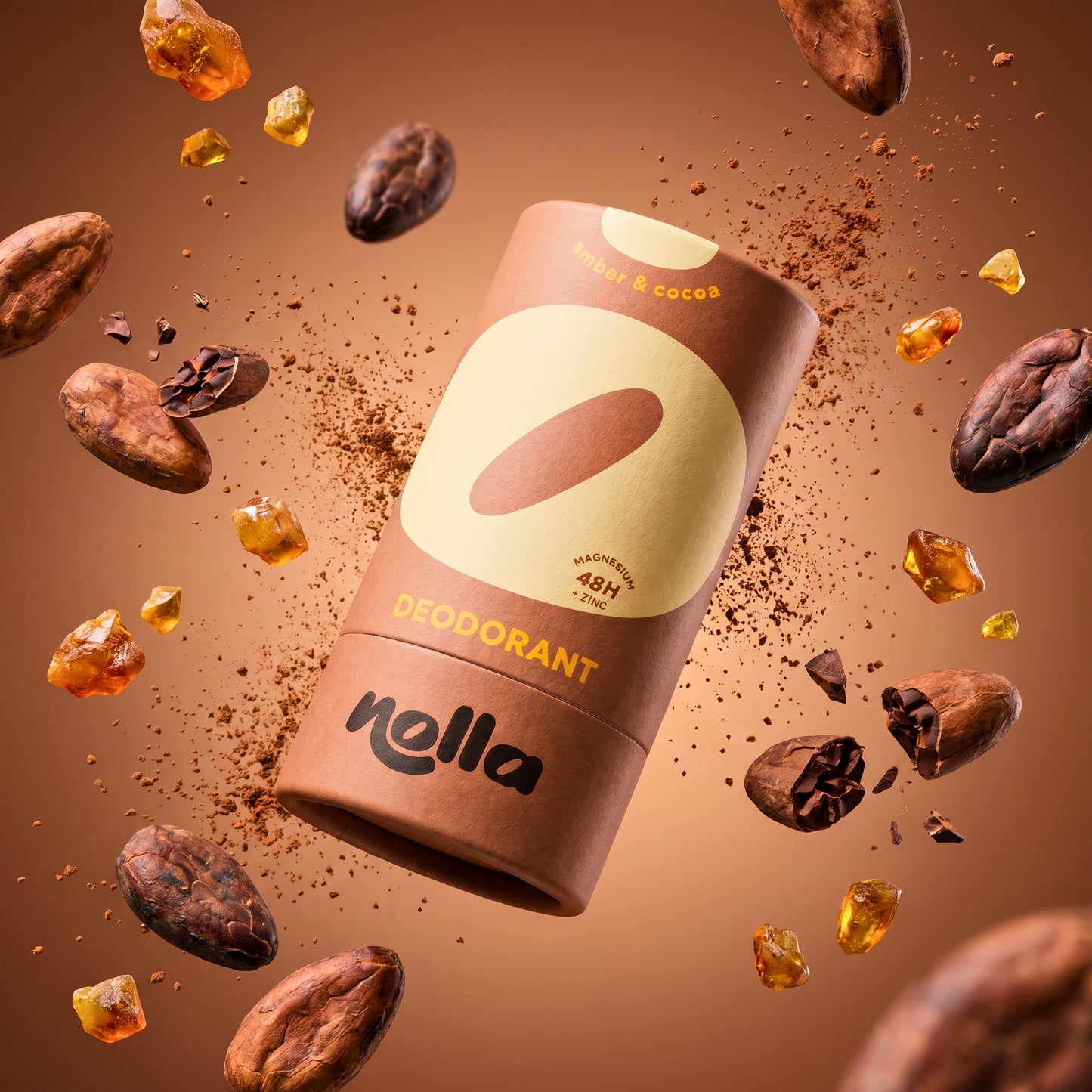 Déodorant naturel - Ambre & Cacao