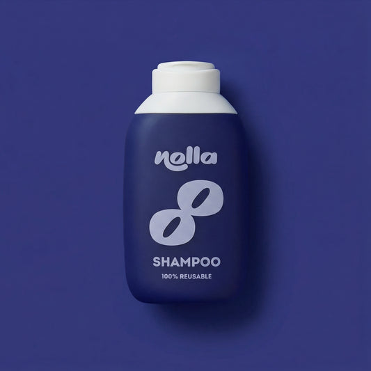 Flacon de shampoing rechargeable - Bleu foncé