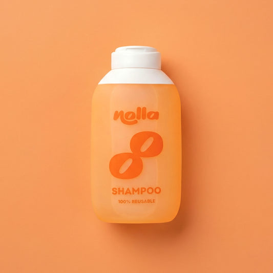 Flacon de shampoing rechargeable - Orange